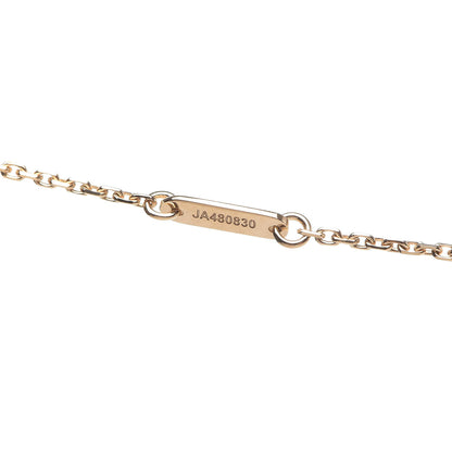 Van Cleef & Arpels 18K Yellow Gold Mother of Pearl Sweet Alhambra Pendant Necklace 7 of 8