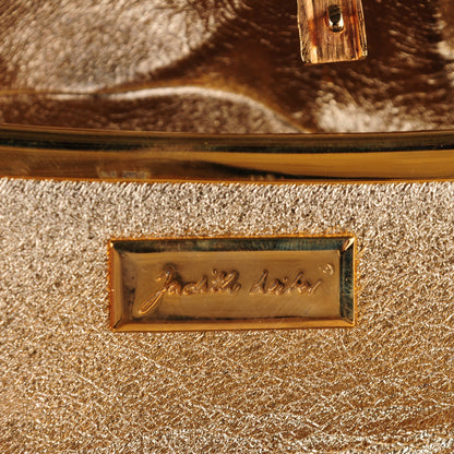 Judith Leiber Swarovski Crystal Sleeping Cat Minaudiere Clutch Gold 6 of 7