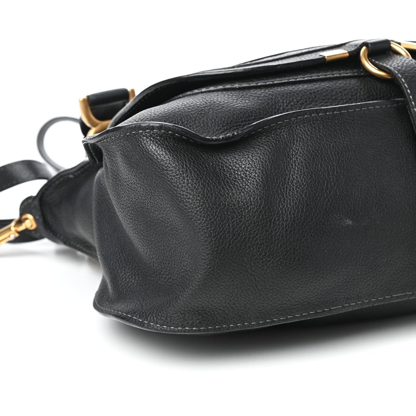 Calfskin Medium Marcie Satchel Black