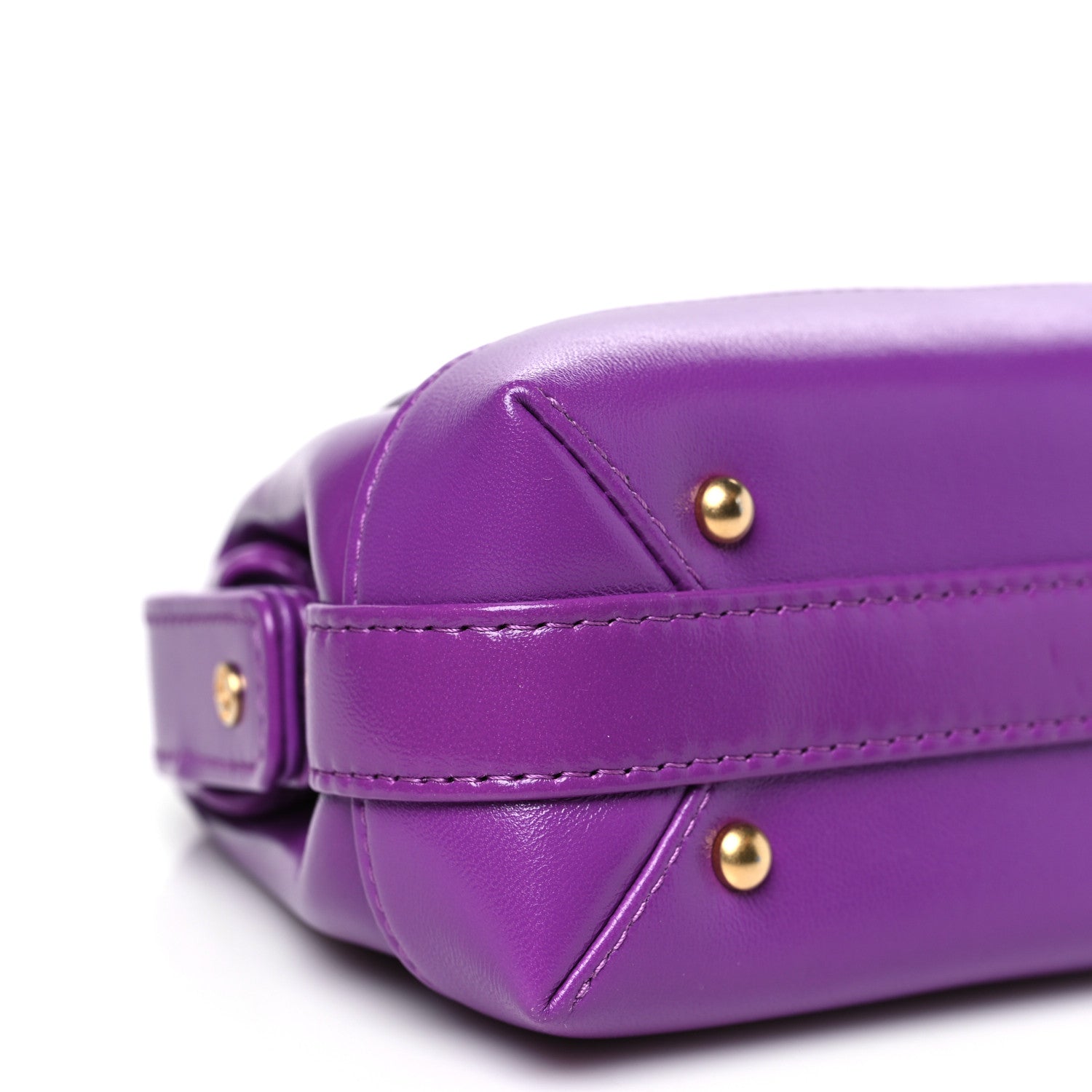 Chanel Shiny Lambskin Quilted Mini Cocodoc Top Handle Bag Purple 9 of 11