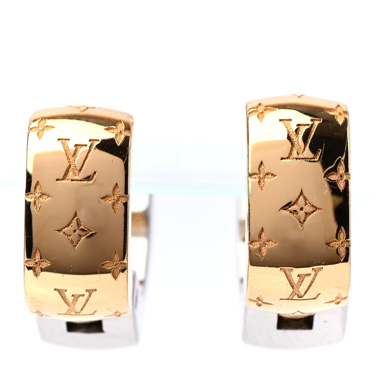 Louis Vuitton Nanogram Earrings Gold 1 of 4