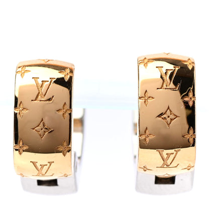 Louis Vuitton Nanogram Earrings Gold 1 of 4