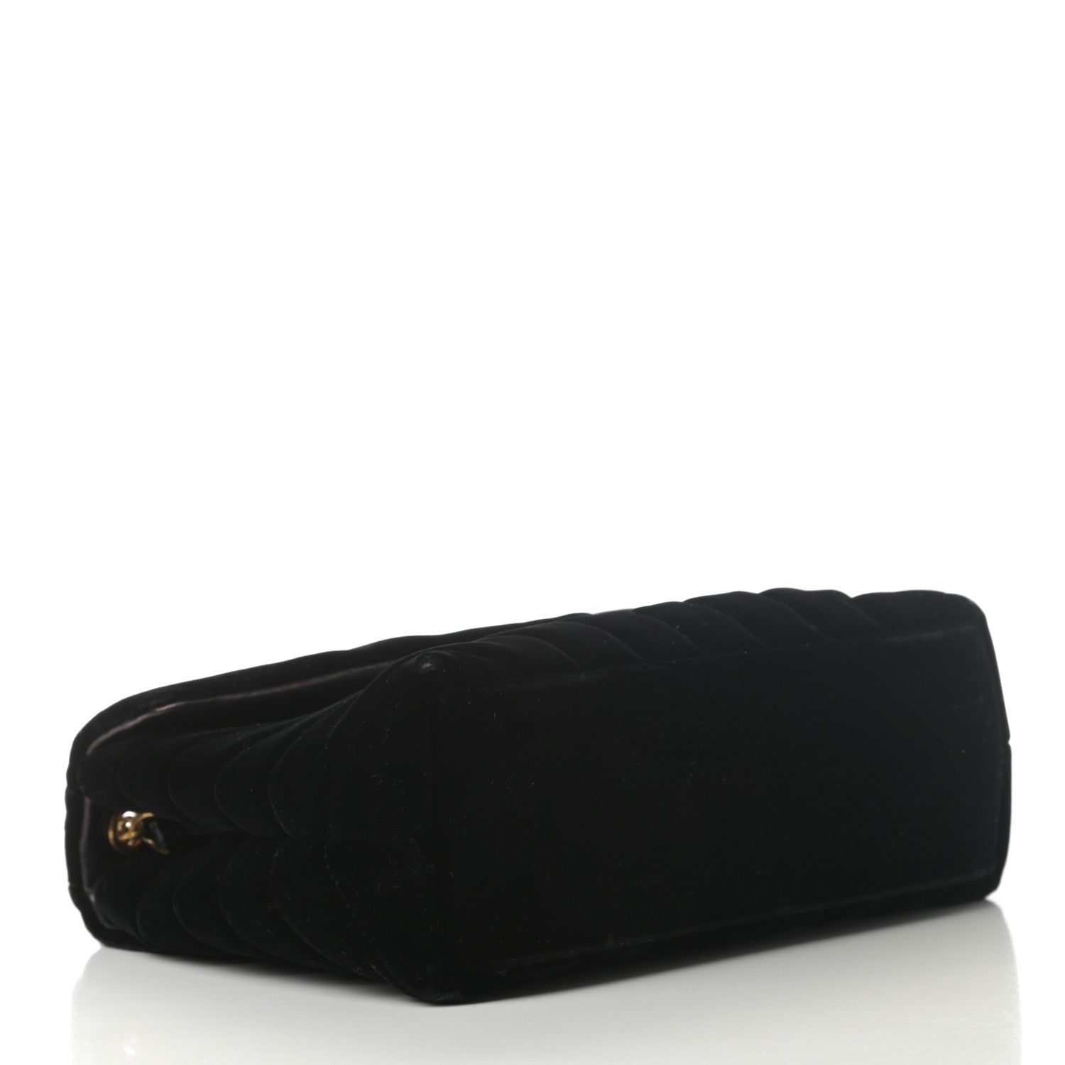 Saint Laurent Velvet Y Quilted Monogram Small Loulou Chain Satchel Black 4 of 17