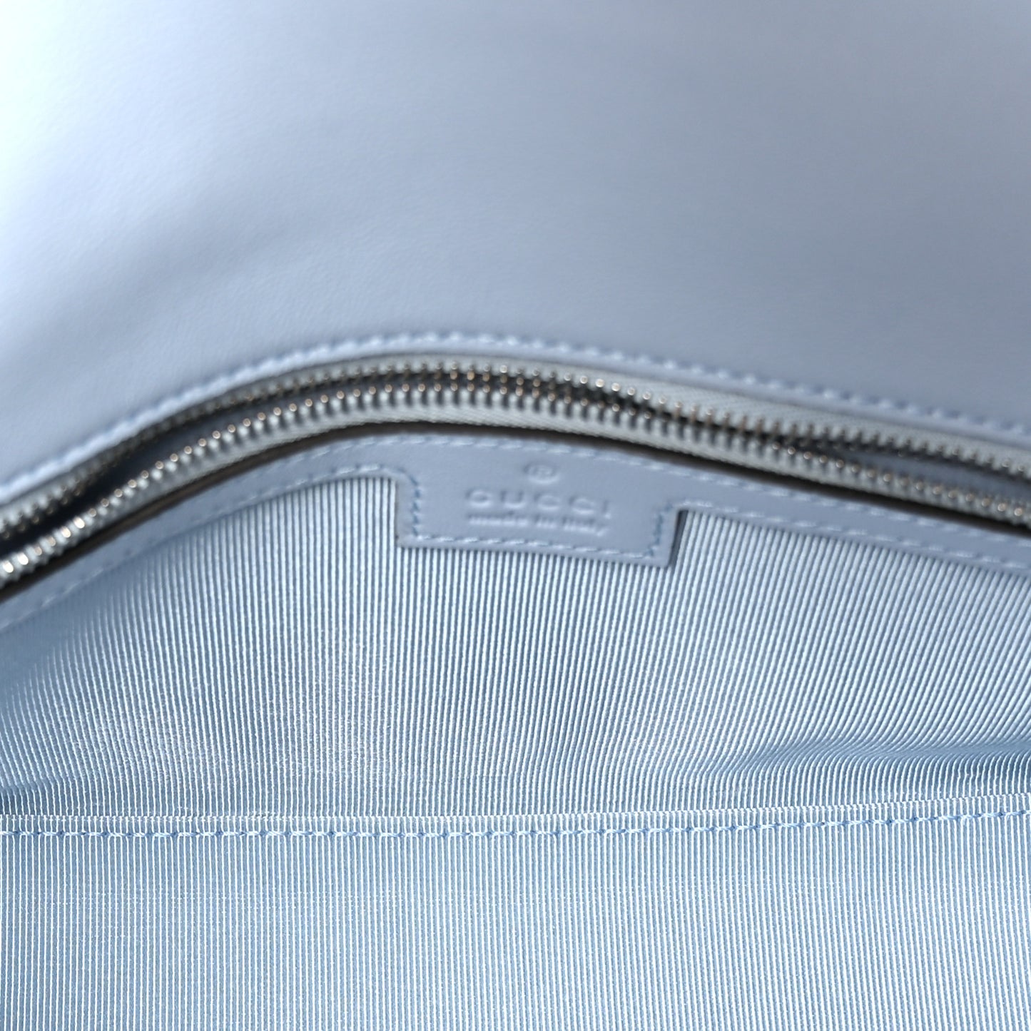 Calfskin Matelasse Medium GG Marmont Shoulder Bag Porcelain Light Blue