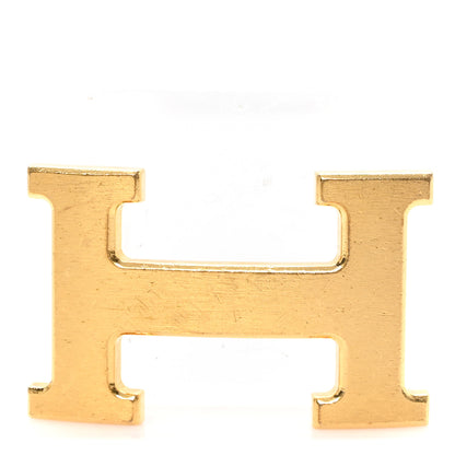 Hermes Polished 24mm H Belt Buckle Gold 1 of 4