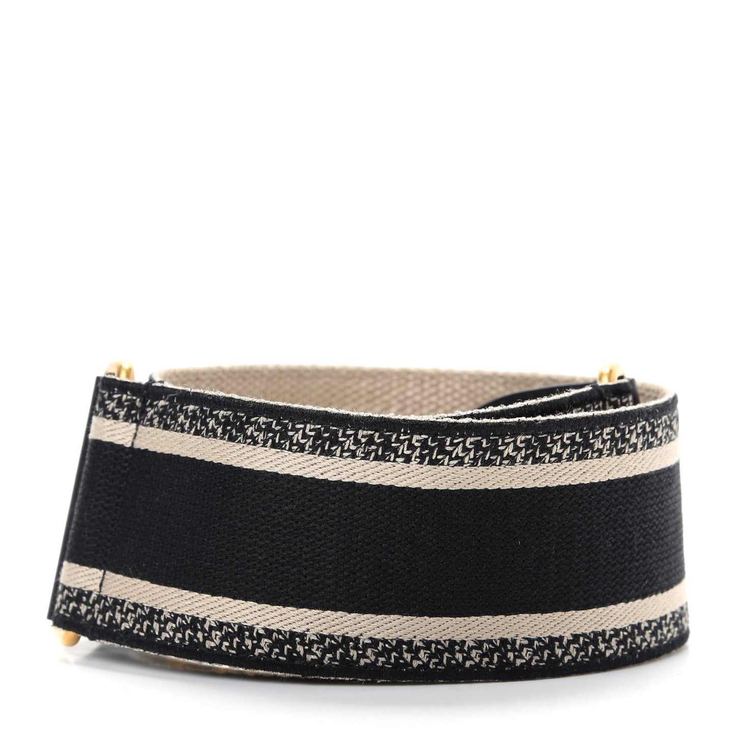 Canvas Embroidered Shoulder Strap Blue