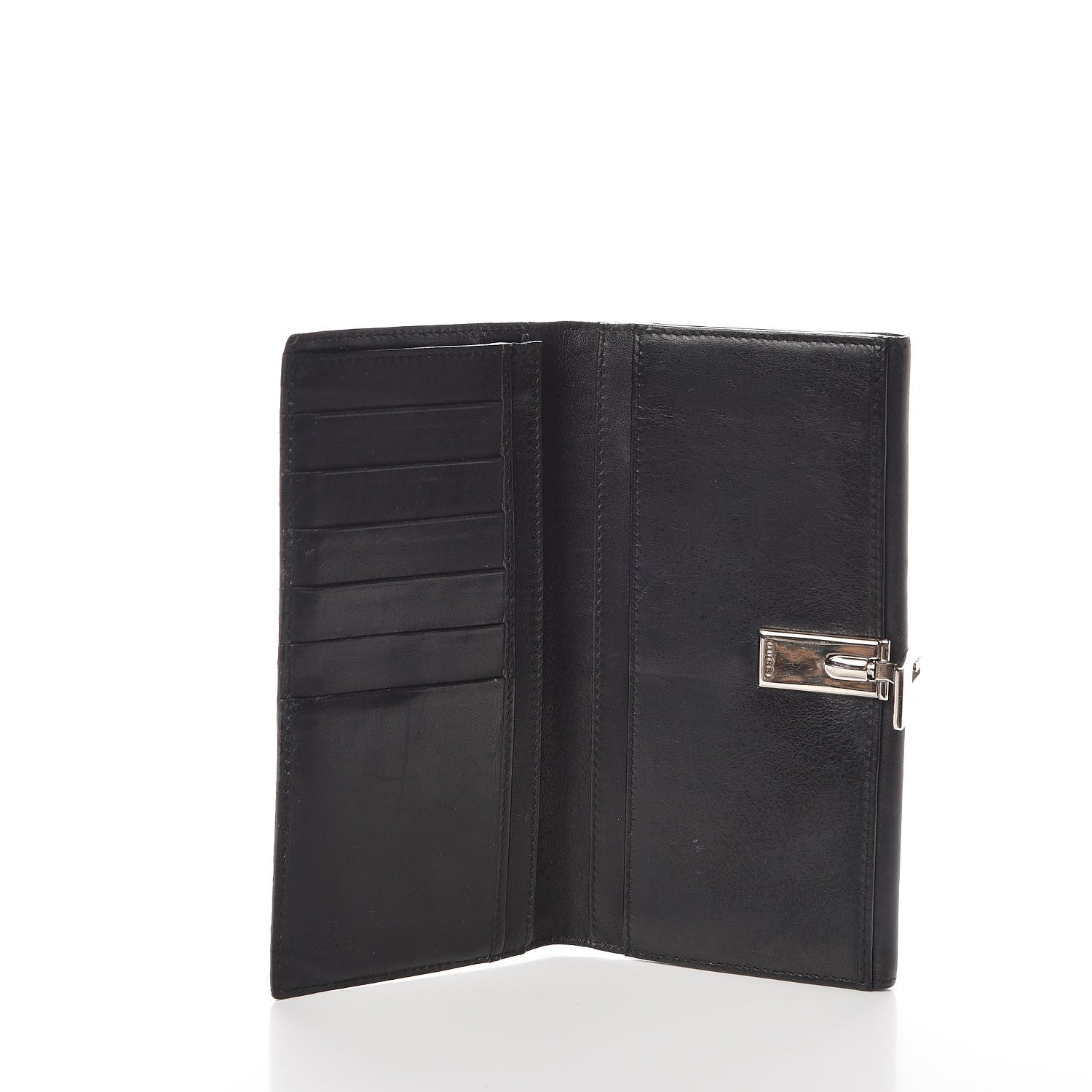 Gucci Calfskin G Wallet Black 5 of 10