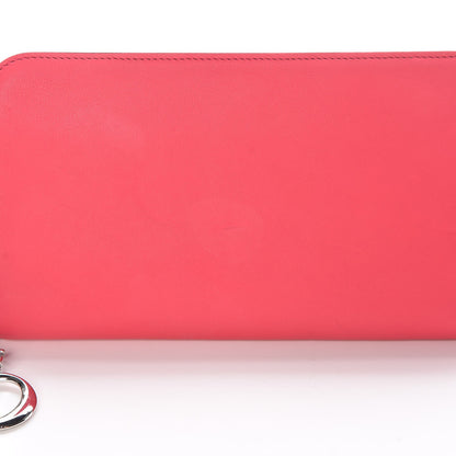 Christian Dior Smooth Calfskin Diorissimo Voyageur Wallet Rose Hot Pink 8 of 9