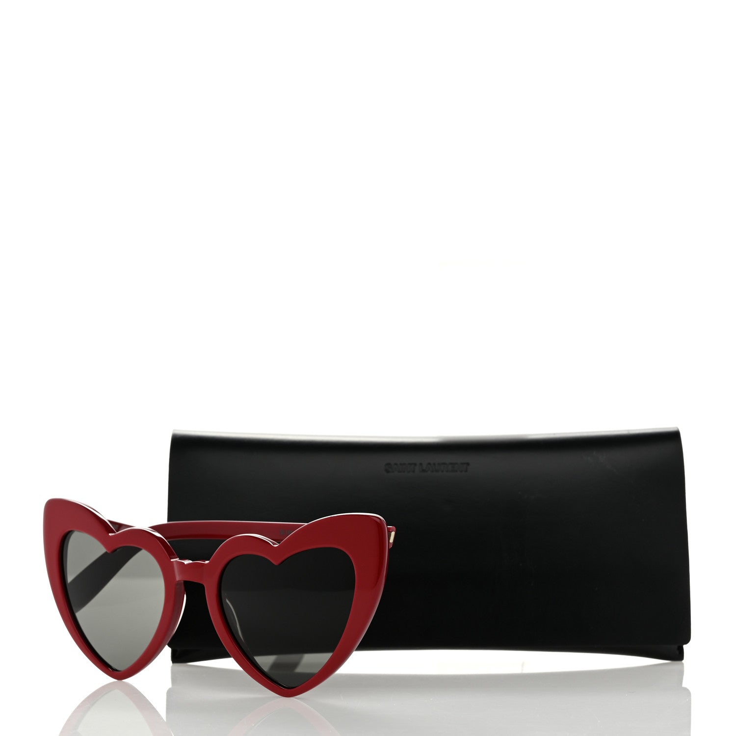 Saint Laurent Acetate Heart Frame Loulou SL181 Sunglasses Red 8 of 8