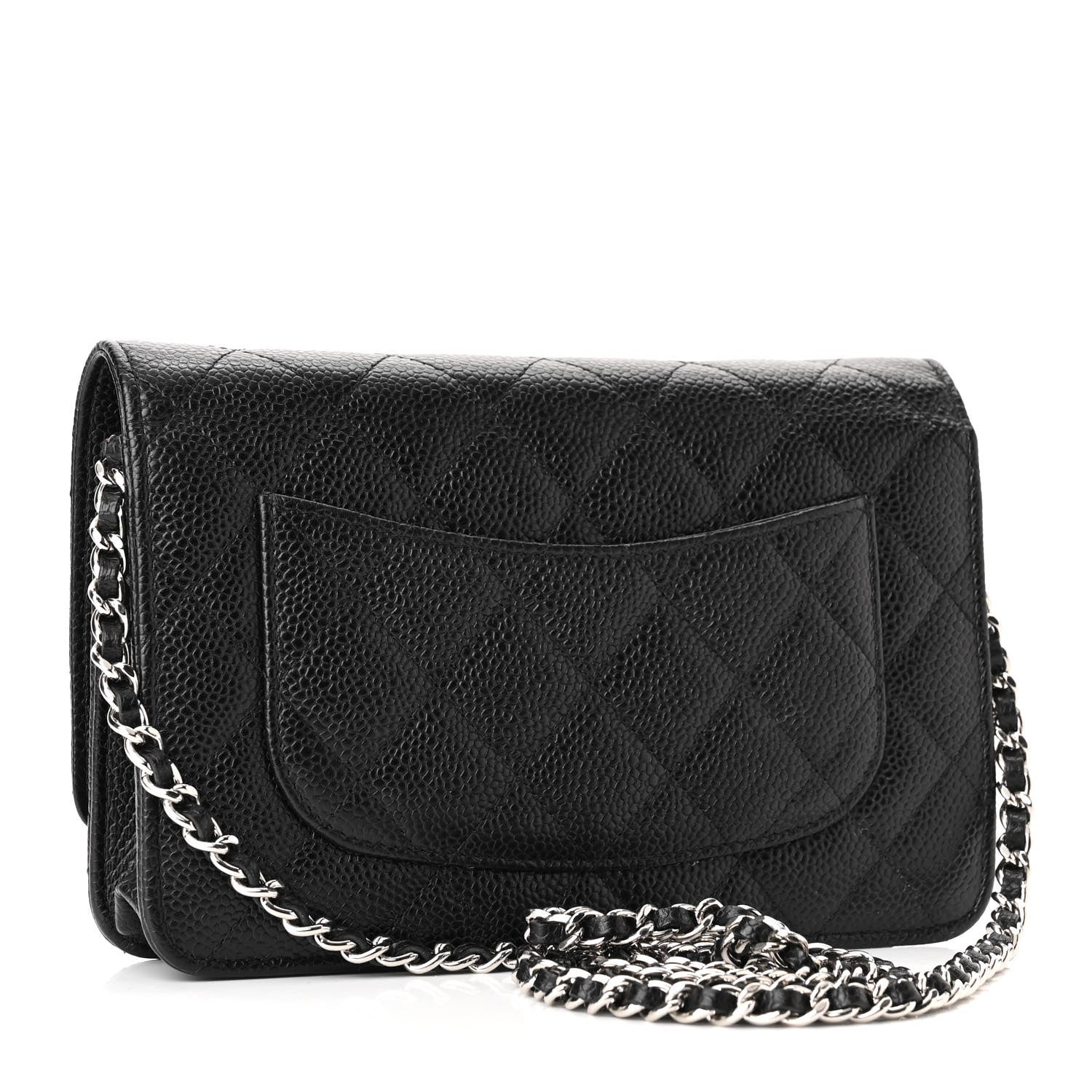 Chanel Caviar Quilted Wallet On Chain WOC Black 3 of 12