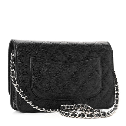 Chanel Caviar Quilted Wallet On Chain WOC Black 3 of 12