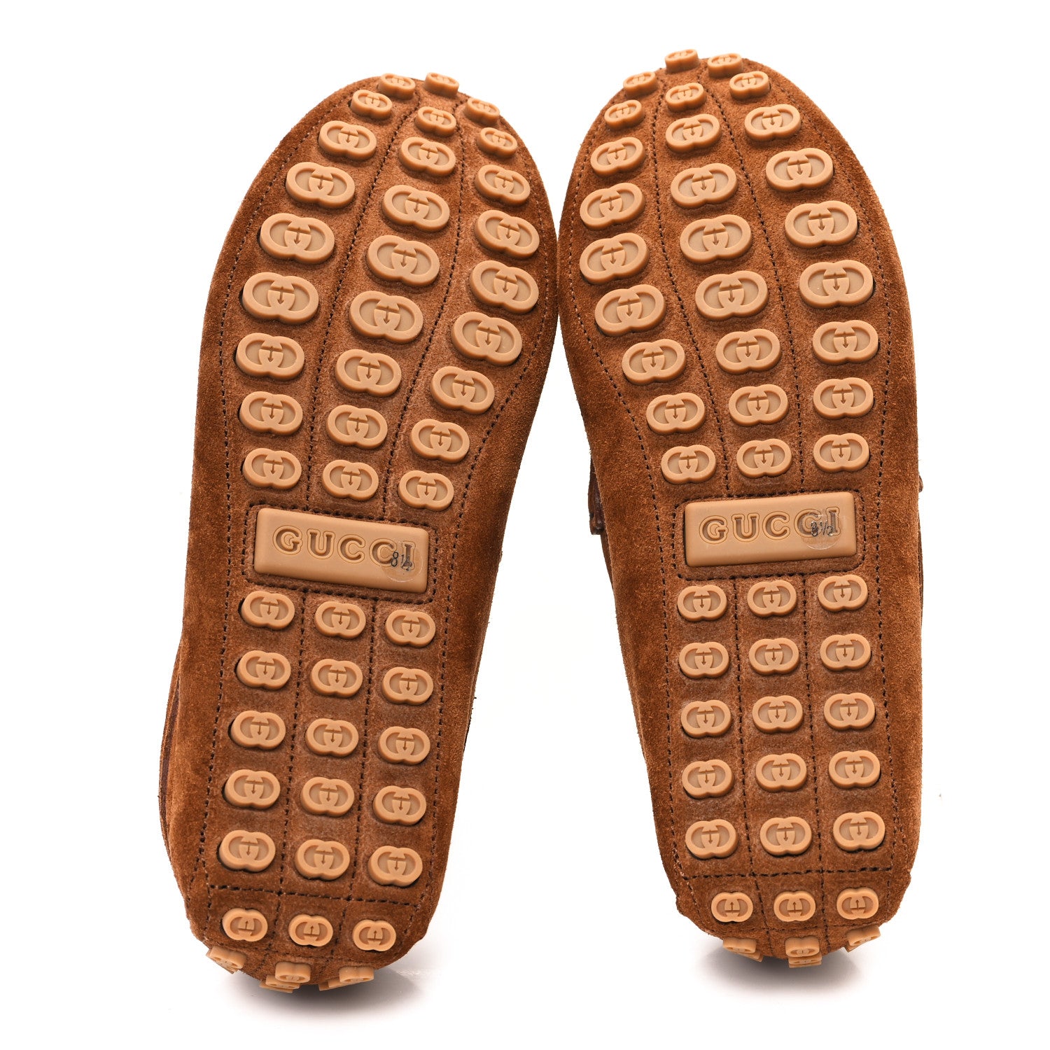 Gucci Suede Mens Horsebit Driver Loafers 8.5 Cuir 6 of 10