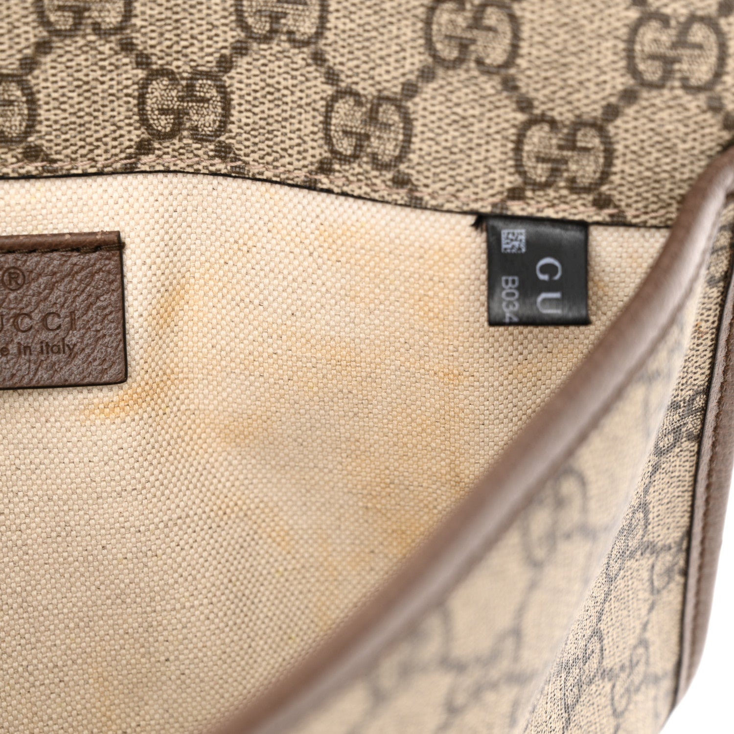 Gucci GG Supreme Monogram Neo Vintage Web Belt Bag Brown 11 of 14