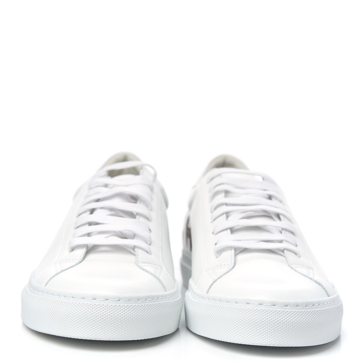 Calfskin Logo Mens Urban Street Sneakers 43 White