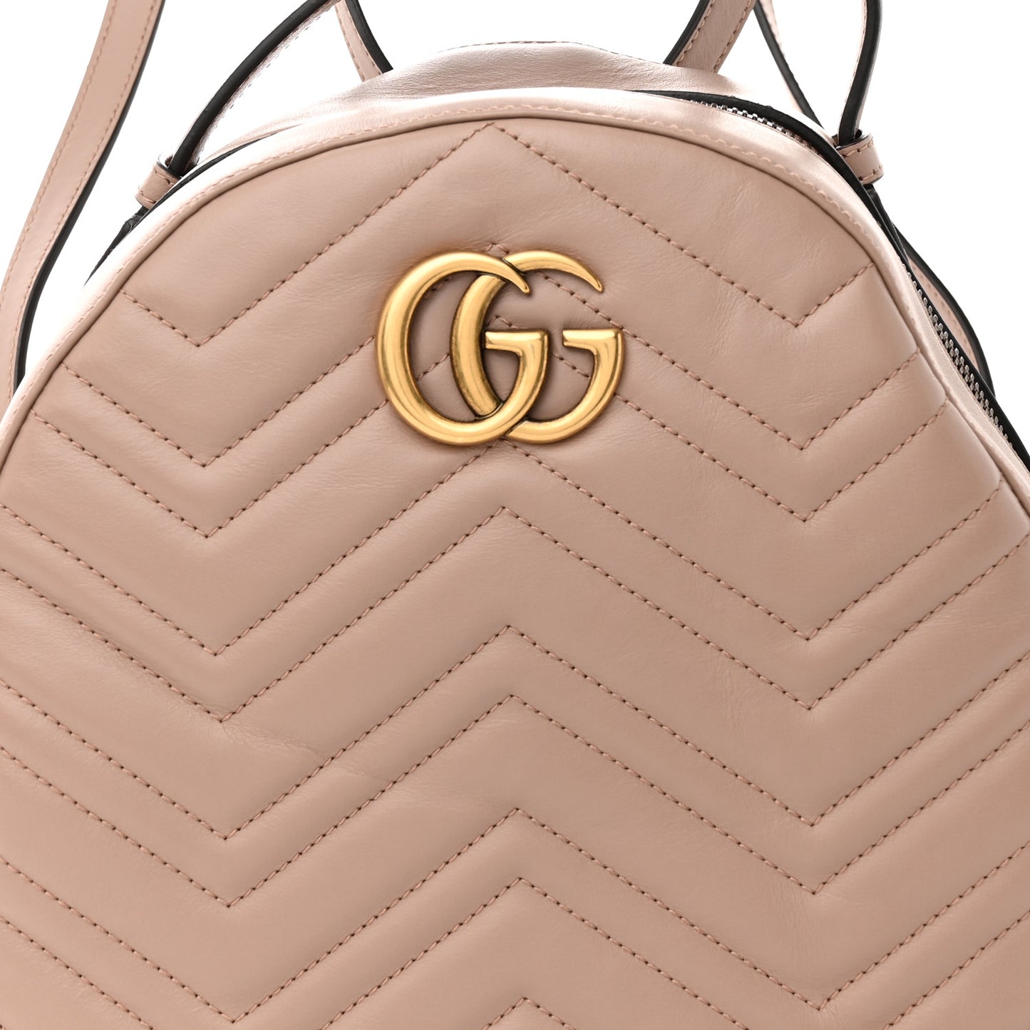Calfskin Matelasse GG Marmont Dome Backpack Porcelain Rose