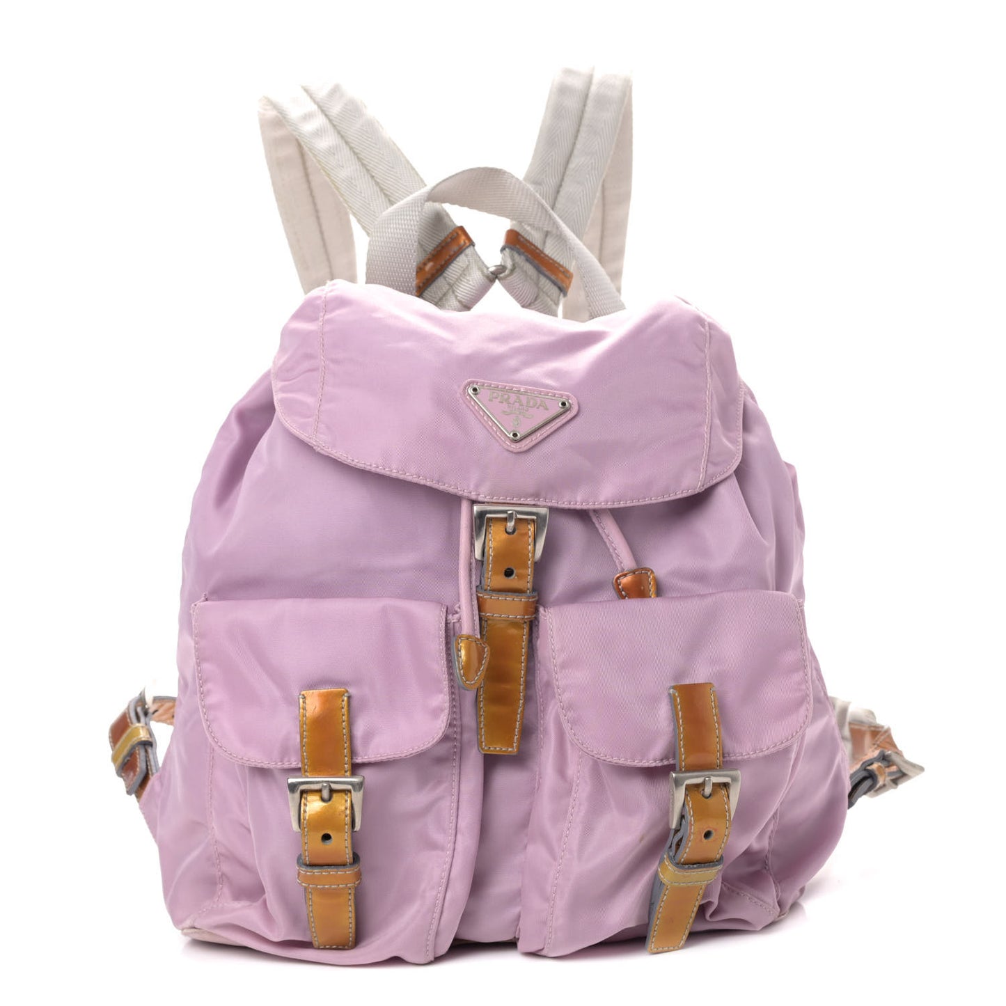 Nylon Vela Medium Backpack Rosa