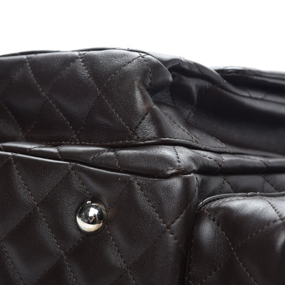 Chanel Calfskin Quilted Large Cambon Multipocket Reporter Brown Beige 12 of 14