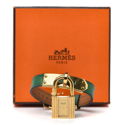 Hermes Stainless Steel Courchevel 20mm Kelly Cadena Quartz Watch Vert Clair 4 of 4
