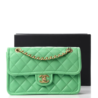 Chanel Caviar Quilted Medium Sweet Classic Flap Green 11 of 11