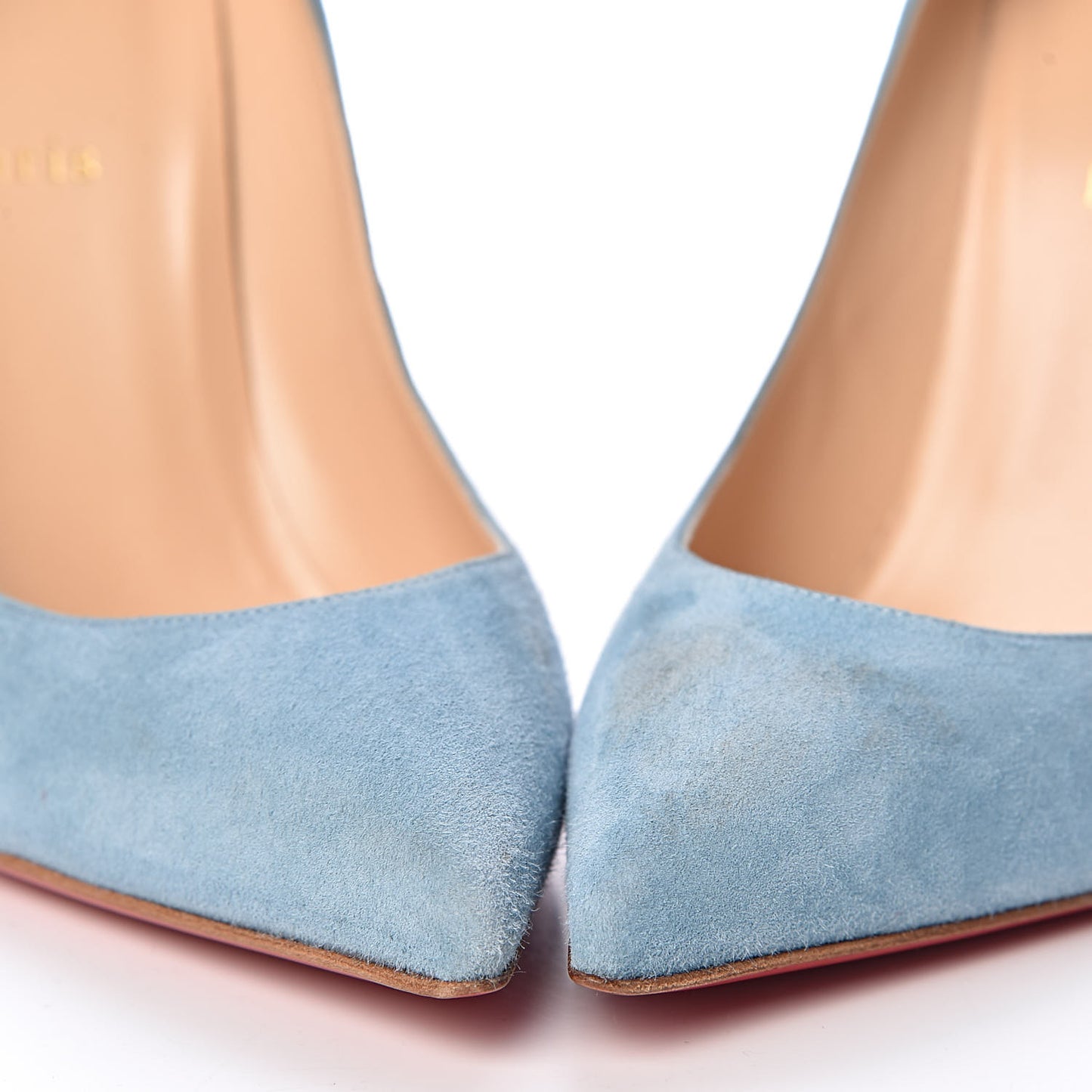 Veau Velours Pigalle Follies 100 Pumps 40 Celeste