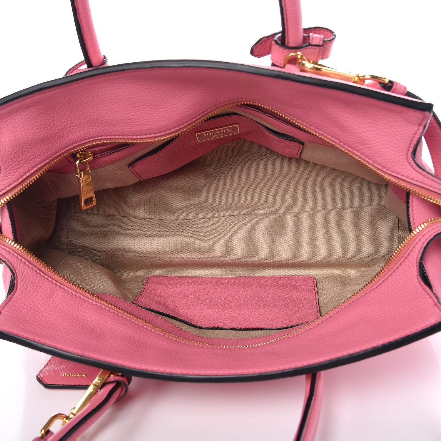 Prada Vitello Daino Tote Begonia 5 of 7
