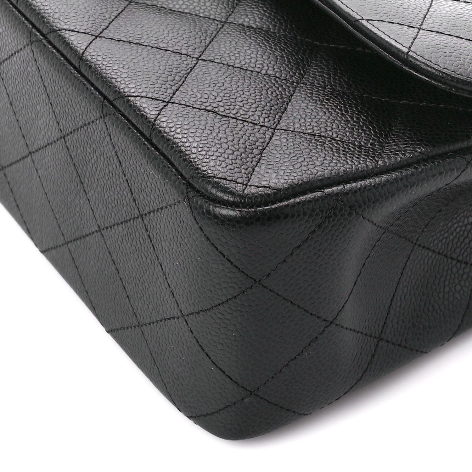Chanel Caviar Quilted Jumbo Double Flap Black 11 of 11