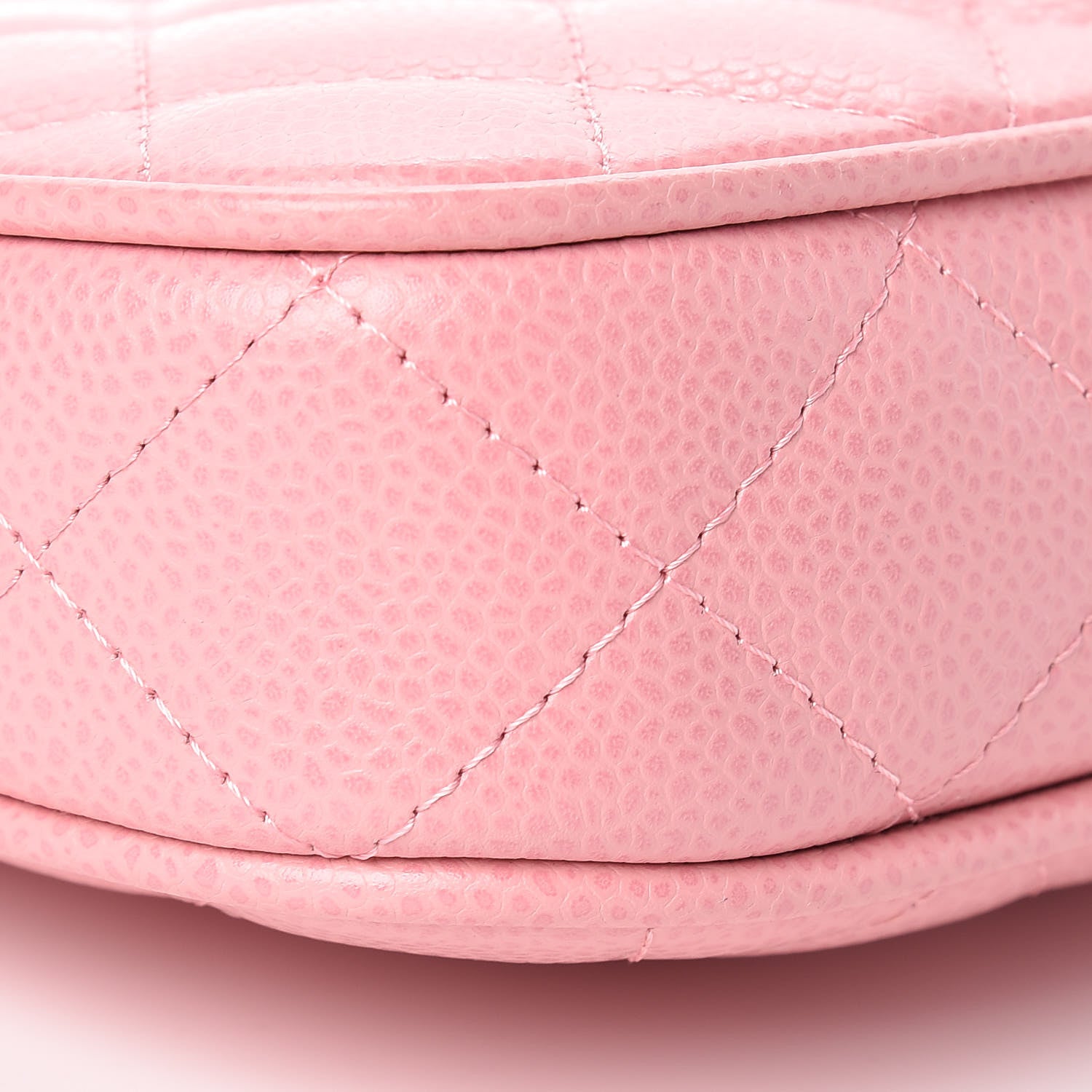 Chanel Caviar Quilted Pochette Pink 9 of 23