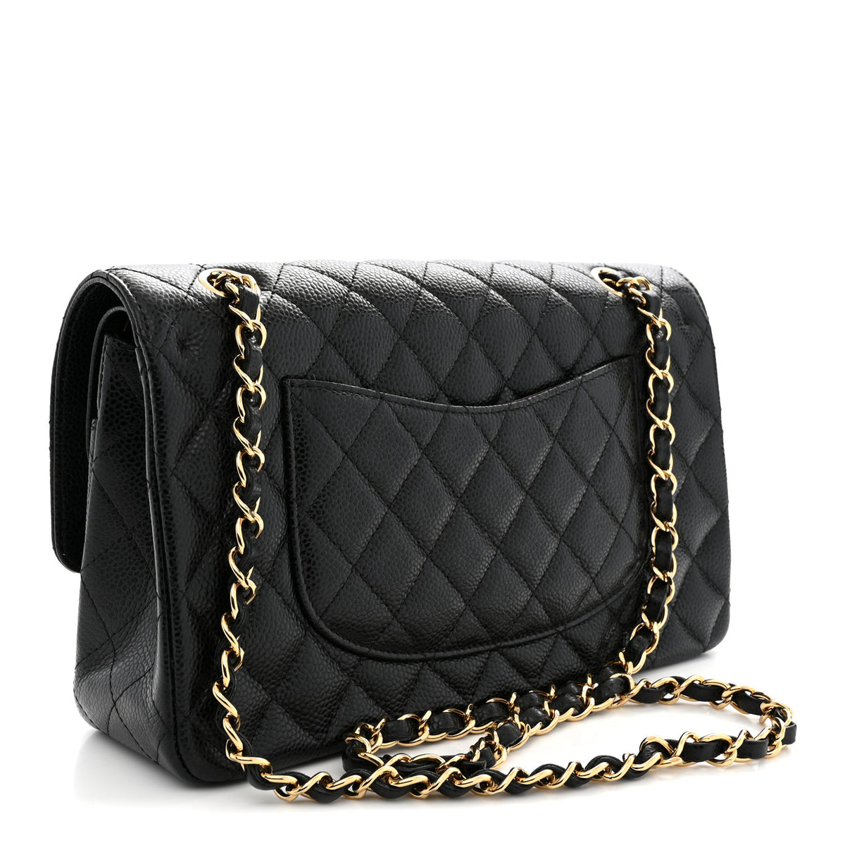 Chanel Caviar Quilted Medium Double Flap Black 3 of 12