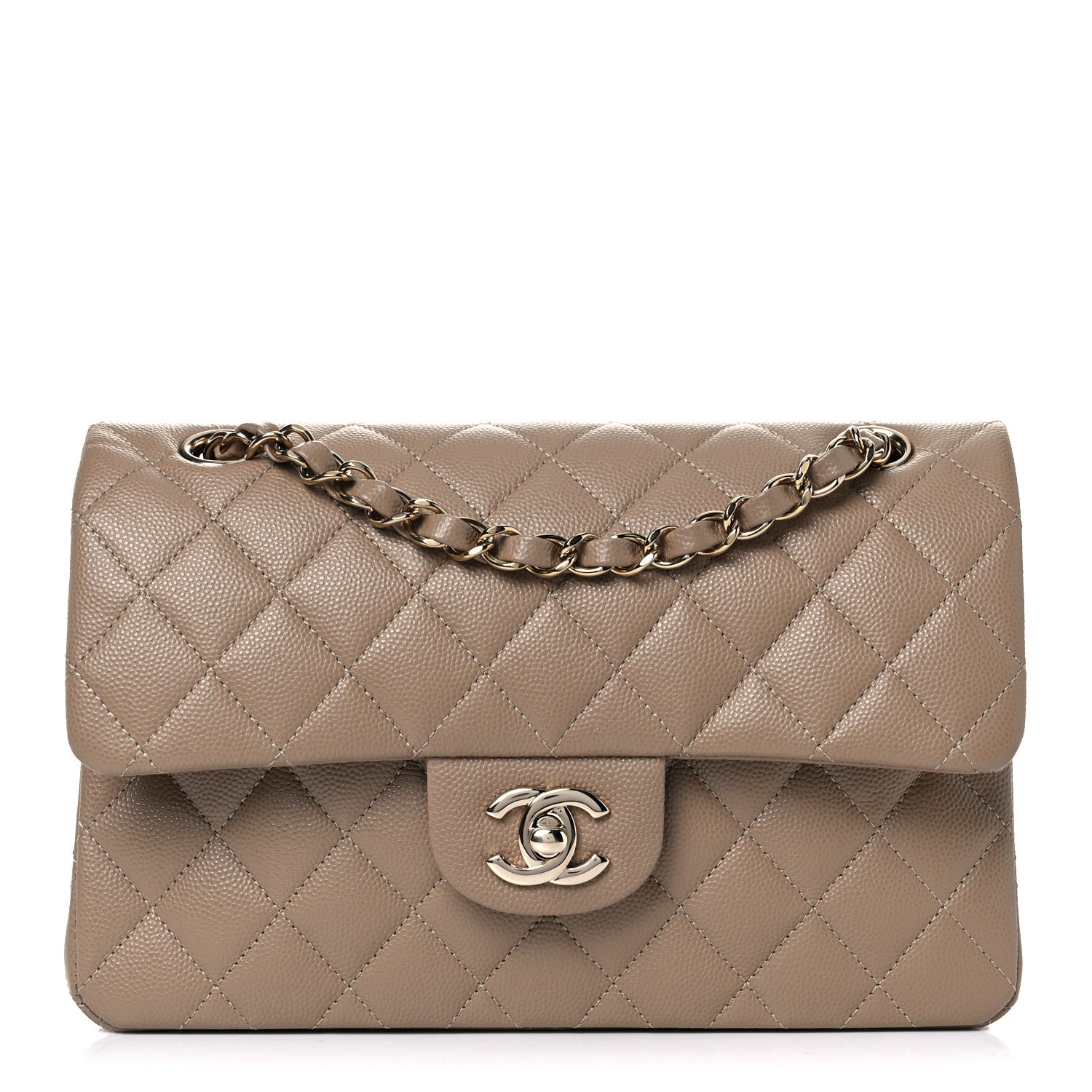 Chanel Caviar Quilted Small Double Flap Beige 1 of 9