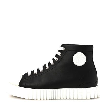Hermes Calfskin Womens Climb Sneakers 37 Black 1 of 8