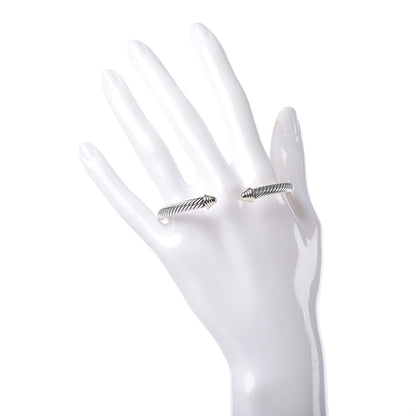David Yurman Sterling Silver 14K Yellow Gold 5mm Cable Classics Bracelet 2 of 4