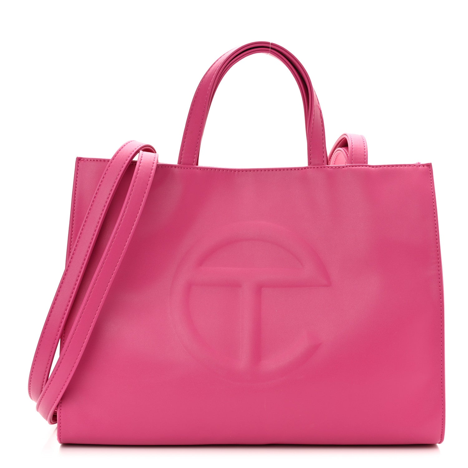 Telfar Vegan Leather Medium Shopping Bag Pink 1 of 14