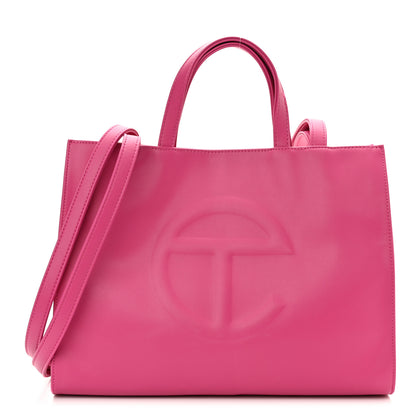 Telfar Vegan Leather Medium Shopping Bag Pink 1 of 14