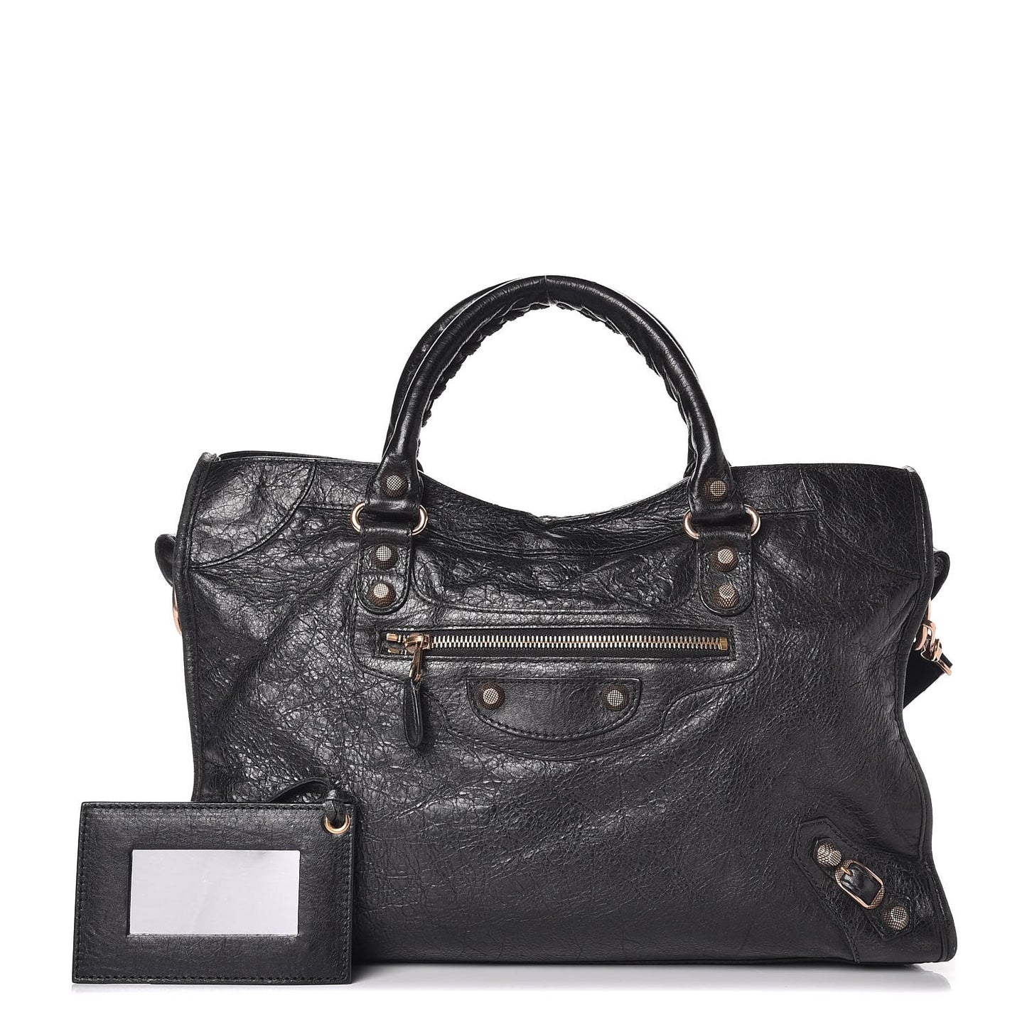 Agneau Giant 12 Rose Gold Hardware City Black