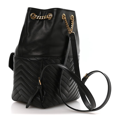 Saint Laurent Lambskin Matelasse Monogram Joe Backpack Black 2 of 10