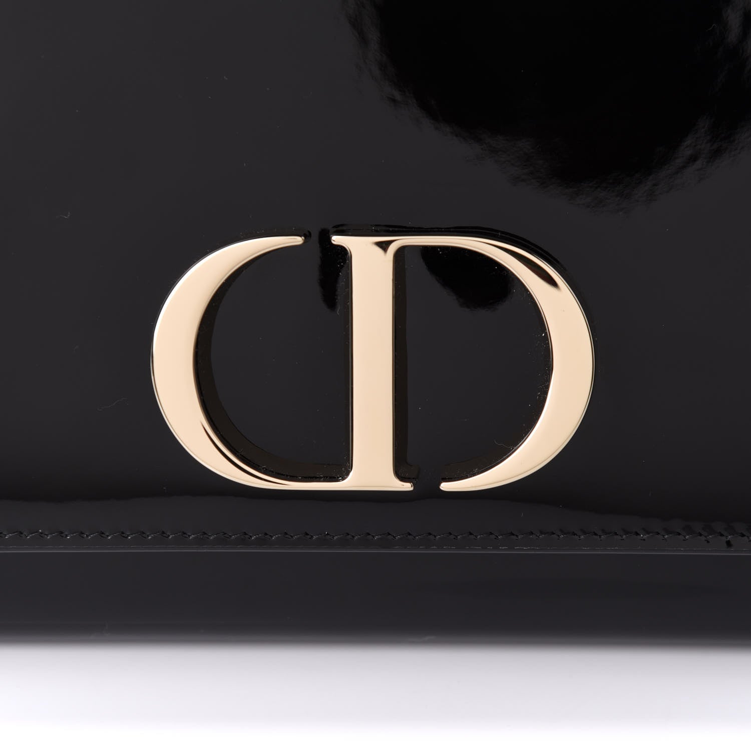 Christian Dior Patent 30 Montaigne Pouch Black 8 of 10