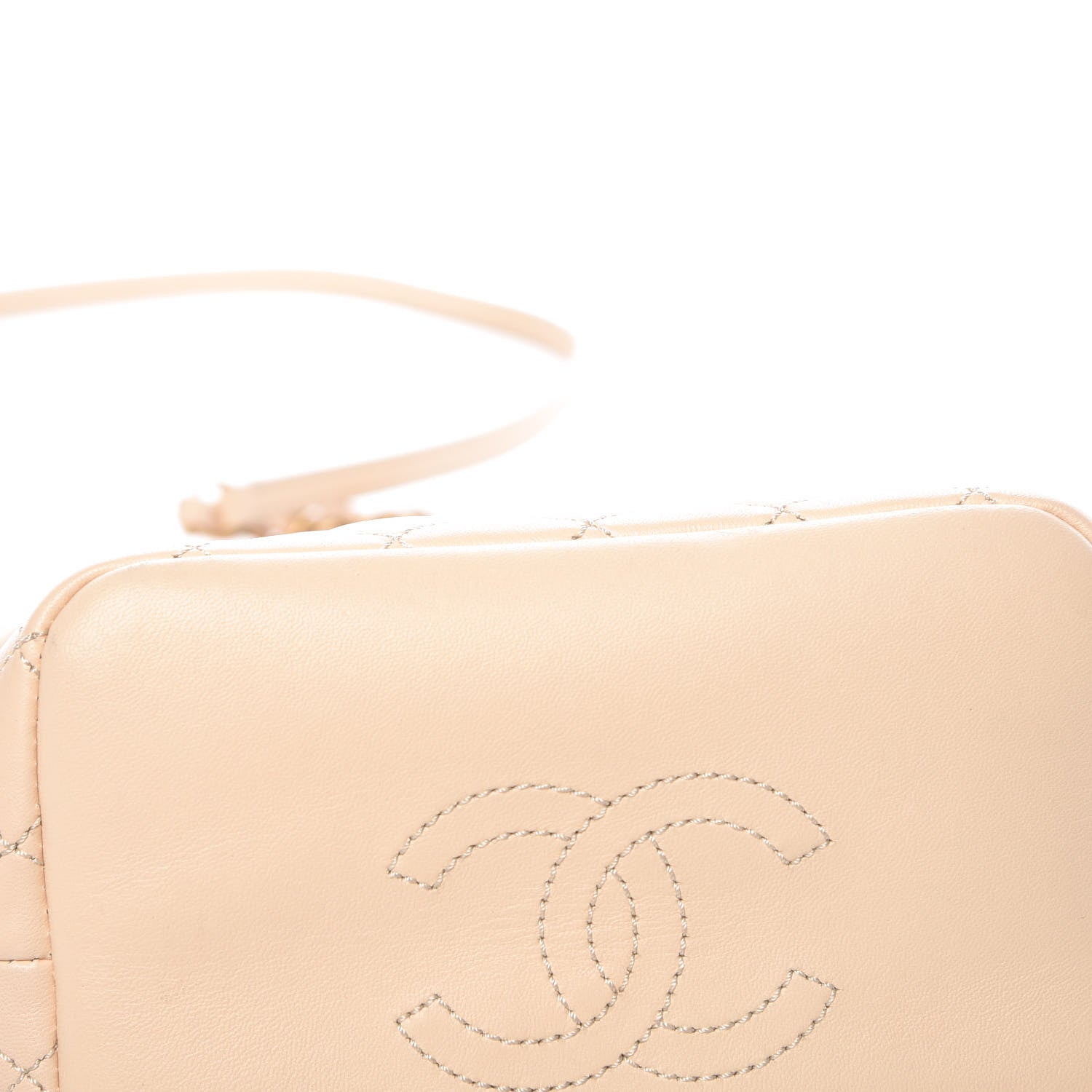 Chanel Lambskin Quilted Hobo Beige 10 of 12