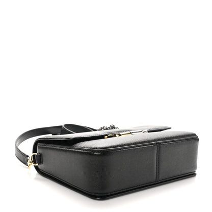 Marc Jacobs Textured Calfskin The J Link Shoulder Bag Black White 4 of 9