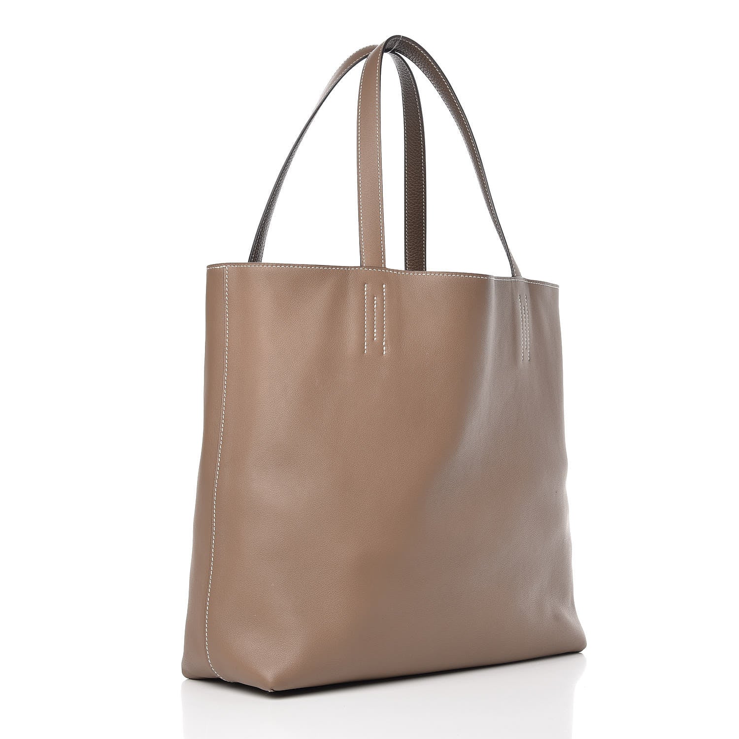 Hermes Sikkim Taurillon Clemence Double Sens 36 Etoupe 5 of 17