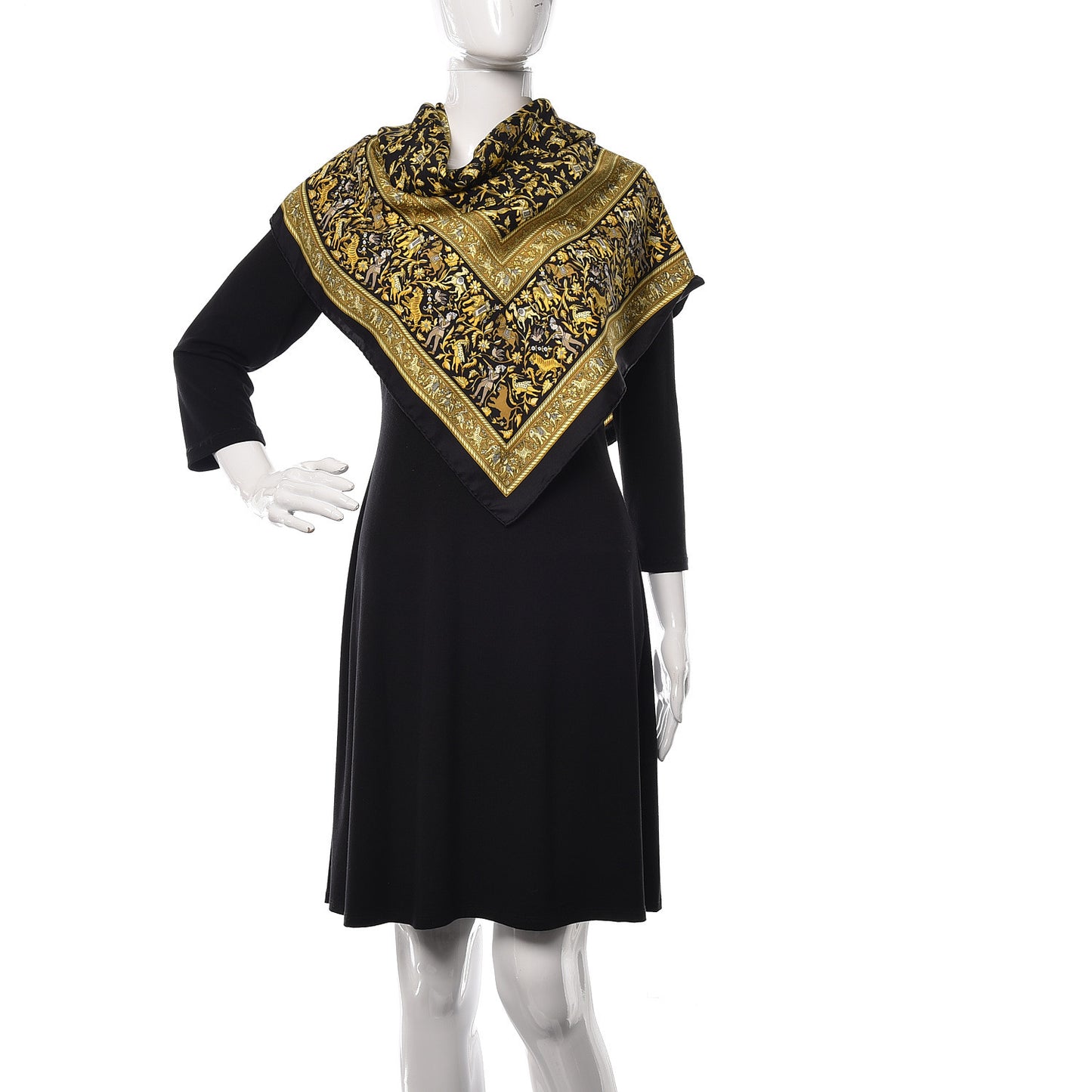 Silk Chasse En Inde Scarf 90