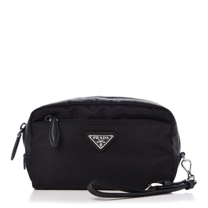 Prada Nylon Vela Cosmetic Pouch Black 1 of 9