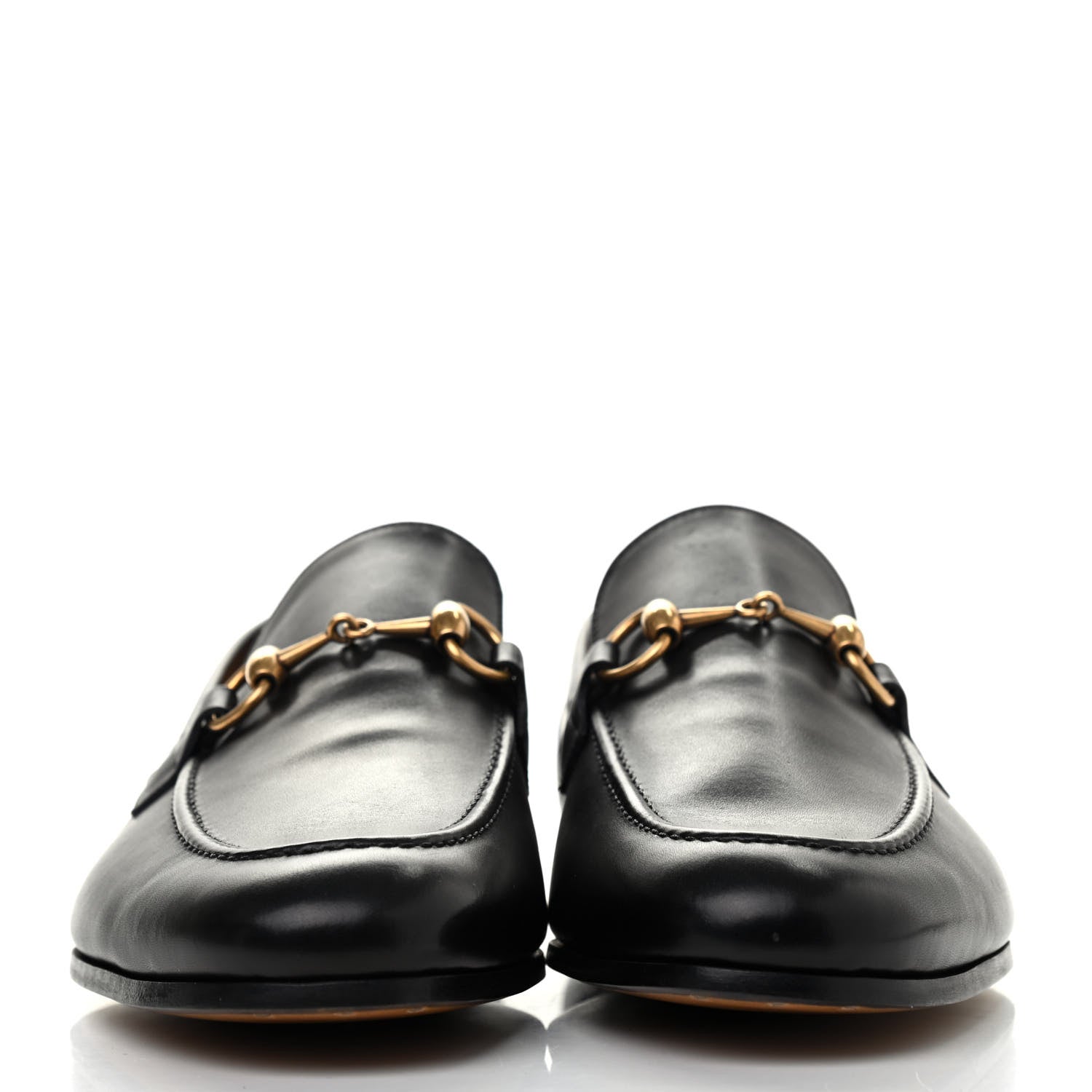 Gucci Calfskin Horsebit Mens Jordaan Loafers 6.5 Black 2 of 4