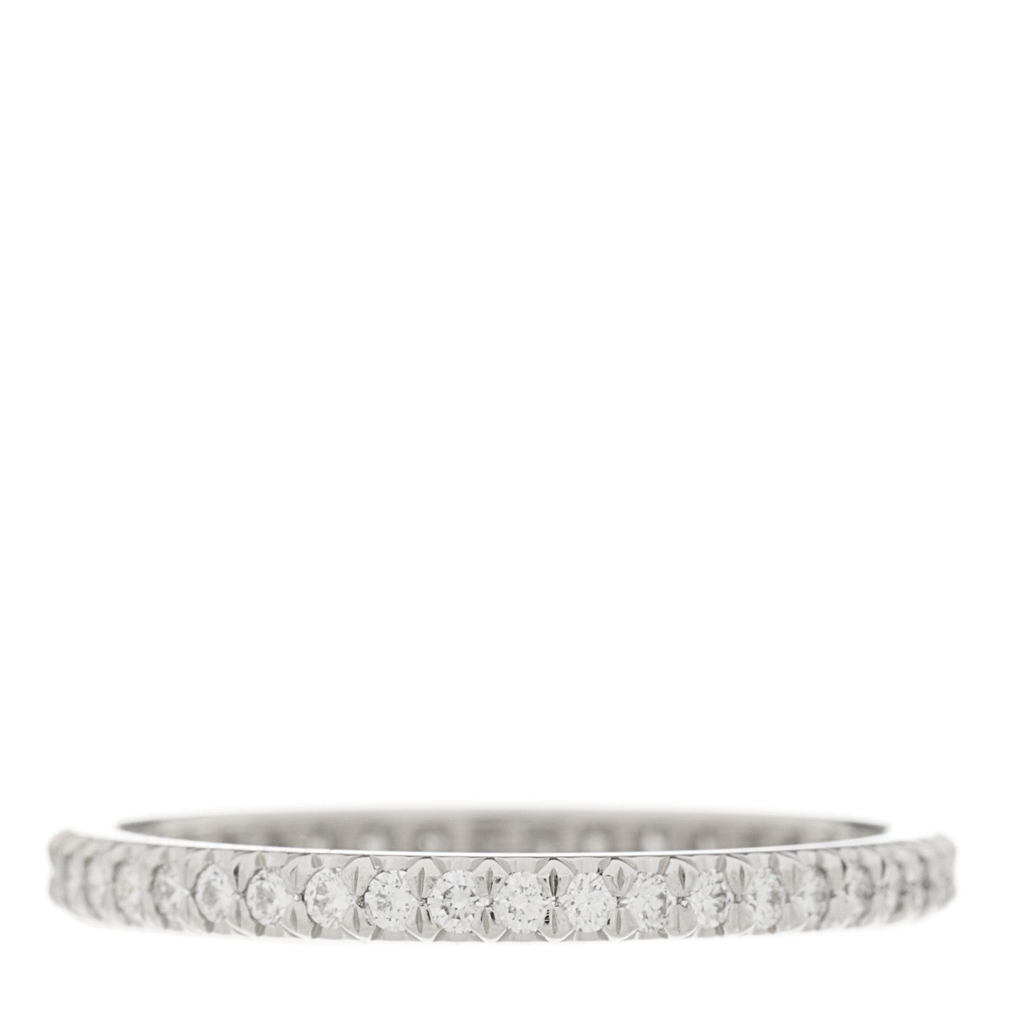 Tiffany Platinum Diamond .30ctw Soleste Eternity Band Ring 54 7 1 of 4