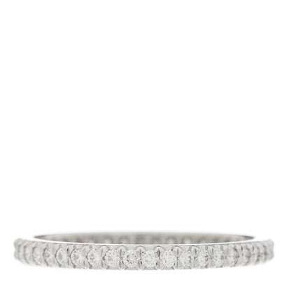 Tiffany Platinum Diamond .30ctw Soleste Eternity Band Ring 54 7 1 of 4
