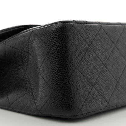 Chanel Caviar Quilted Jumbo Double Flap Black 9 of 10