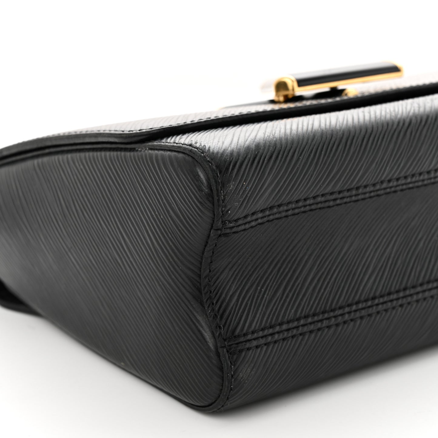 Epi Twist Shoulder Bag MM Matte Black Gold