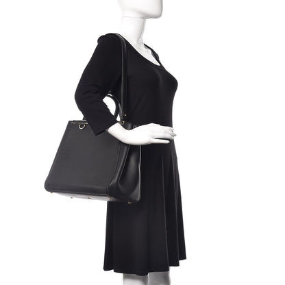 Fendi Vitello Elite Regular 2Jours Tote Black 2 of 12