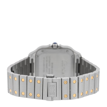 Cartier Stainless Steel 18K Yellow Gold 35mm Santos De Cartier Automatic Watch 3 of 4