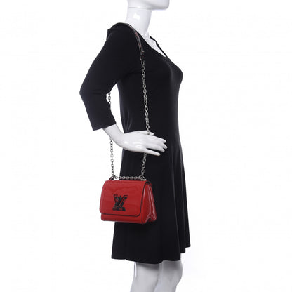 Louis Vuitton Patent Monogram Infrarouge Twist Shoulder Bag PM Coquelicot 2 of 10
