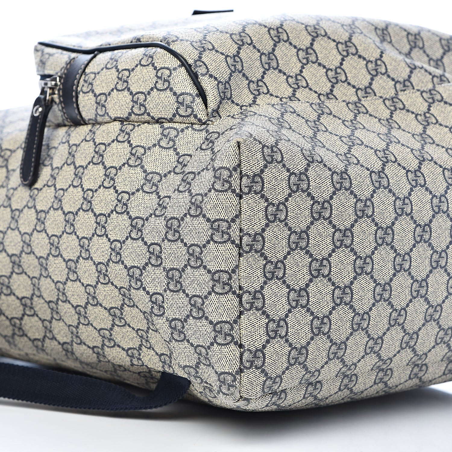 Gucci GG Supreme Monogram Medium Single Buckle Backpack Navy 9 of 11